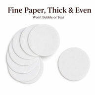 Moka Pot Coffee Filter Paper 53-58mm Wood Pulp 100-Pack — close-up of key components and finish