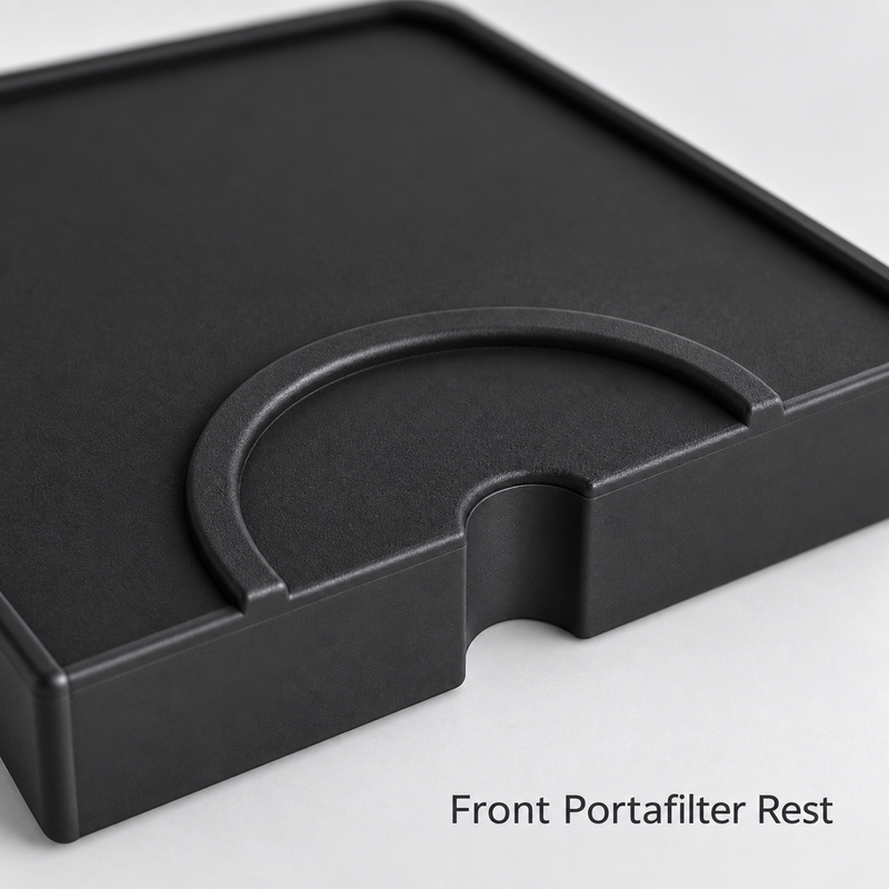 Silicone Espresso Tamping Mat – Black, 20.5 × 15 cm - immagine del prodotto