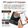 Yozcoffee smart coffee scale app support for 23 languages and Unique Health mobile app