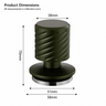 Spring-Loaded Tamper Black Green Stand 51mm - size and compatibility chart 5