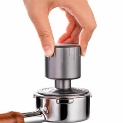 Yozcoffee Spring Loaded Espresso Tamper 51/53/58mm Stainless Steel Stand Black/Silver/Green
