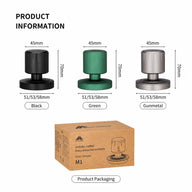 Spring Loaded Espresso Tamper 51/53/58mm Stainless Steel: yozcoffee spring loaded espresso tamper threaded base stor 07