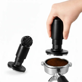 Spring Loaded Tamper WDT Distributor 51/53/58.35mm Stainless: yozcoffee spring loaded tamper magnetic needle distributor