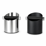Yozcoffee Espresso Knock Box Stainless Steel Silicone Bar Silver/Black