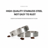 Close-up of the Yozcoffee stainless steel magnetic espresso dosing funnel ring in silver