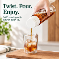 Yozcoffee ガラス製水出しコーヒーボトル 550 ml｜フィルター付きのサムネイル 4