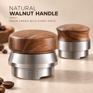 Walnut Espresso Distributor – Adjustable Depth, 51/53/58mm - miniatura 4