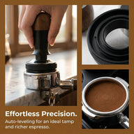 Espresso Tamper 51/53/58mm Walnut Wood Constant Force: 58mm alternate angle full