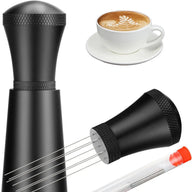 WDT Espresso Distribution Tool 7-Needle Aluminum Alloy: yozcoffee wdt espresso distribution tool 7 needle silver b 02