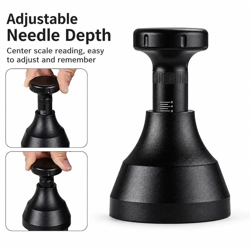 WDT Espresso Distributor 51/53/58mm Stainless Steel Needle: adjustable depth adjustmen