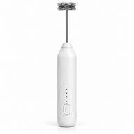 Handheld Milk Frother – USB-C, 3 Speeds, Double-Ring Head - miniatuur 1