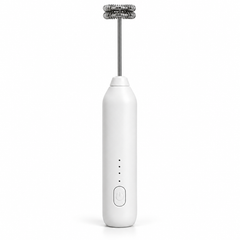 Handheld Milk Frother – USB-C, 3 Speeds, Double-Ring Head