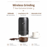 Yozcoffee wireless grinding electric coffee grinder with ceramic burr and portable design