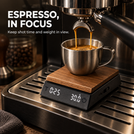 Coffee Scale with Timer – Wood-Grain, 0.1g, USB-C Rechargeable - miniatura 3